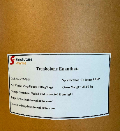Produttore e fornitore di Suprepharmagroup – Testosterone enantato (CAS 315-37-7) API di grado farmaceutico con prezzo di mercato globale stabile a 420 USD/kg–480/kg. Prezzo al chilogrammo 480 USD/kg, prezzo sfuso per 100 kg 460 USD/kg.